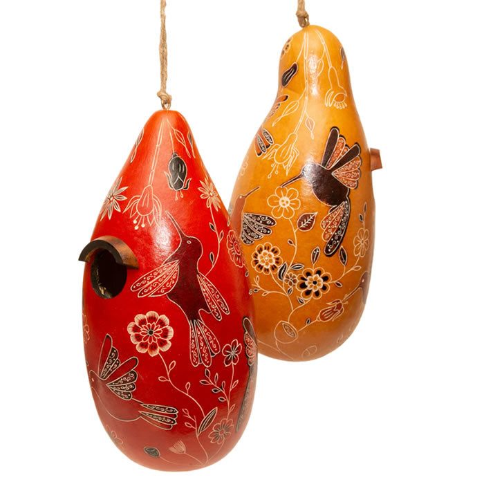 Hummingbird Gourd Birdhouse