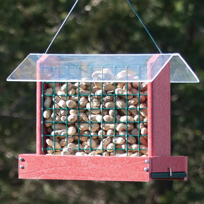 Peanut or Cake Feeder, Red