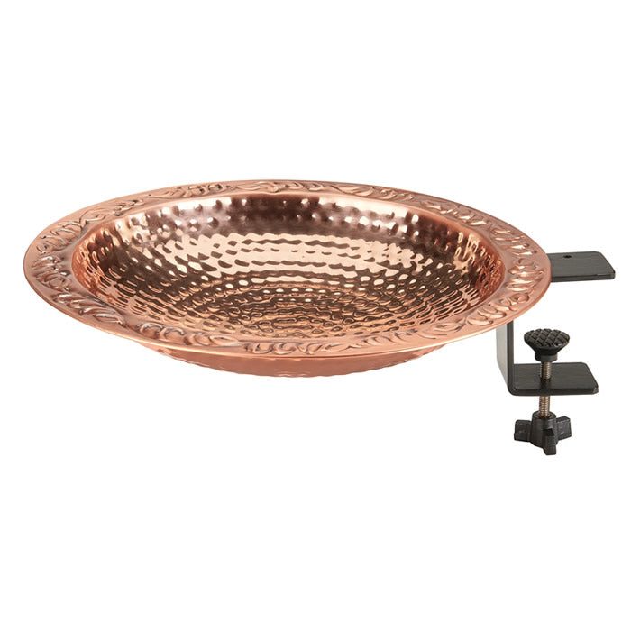 Pure Copper Deck Mount Bird Bath