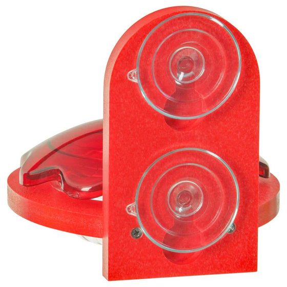 Window Mount Hummingbird Feeder, Red